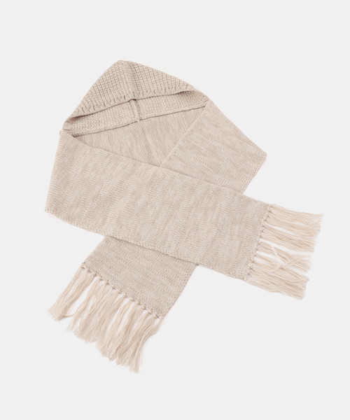 PULP/417EDIFICE(パルプフォーワンセブンエディフィス)の「Margarines / マーガリンズ EX HOODED SCARF(マフラー・レディース・アイボリー・FREE)」の6枚目の写真