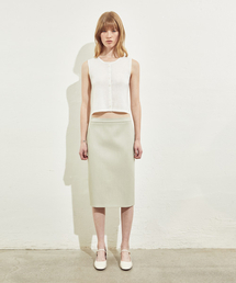 RIDIFI（リディフィ）の「H-LINE MIDI SKIRT_LIGHT BEIGE（スカート）」