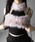 me+em select�i�~�[���Z���N�g�j�́u�y �Rcolor �z�t�@�[�h�b�L���O�X�g���b�v�g�b�v�X �^  fur docking strap tops�i���̑��g�b�v�X�j�v�b�s���N
