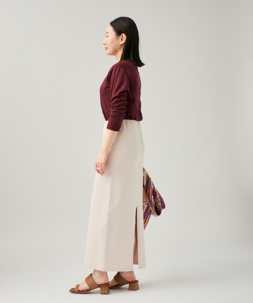 VERMEIL par iena(ヴェルメイユパーイエナ)の「WOOL JERSEY クルーネックロングスリーブプルオーバー(Tシャツ/カットソー・レディース・ネイビー/ボルドー/ブラウン・FREE)」の20枚目の写真