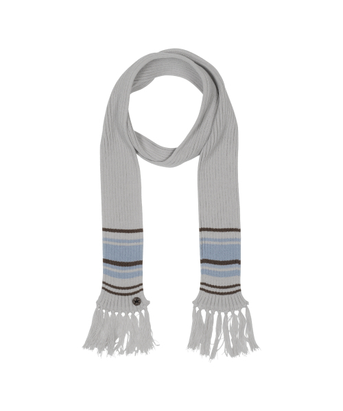 THECOLDESTMOMENT(ザコールデストモーメント)の「TCM mini logo button color muffler (light grey)(マフラー・レディース・その他・ONE SIZE)」の2枚目の写真