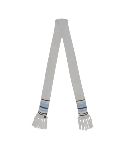 THECOLDESTMOMENT(ザコールデストモーメント)の「TCM mini logo button color muffler (light grey)(マフラー・レディース・その他・ONE SIZE)」の3枚目の写真
