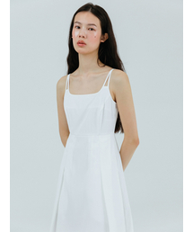 Slip Twin Strap Dress, White