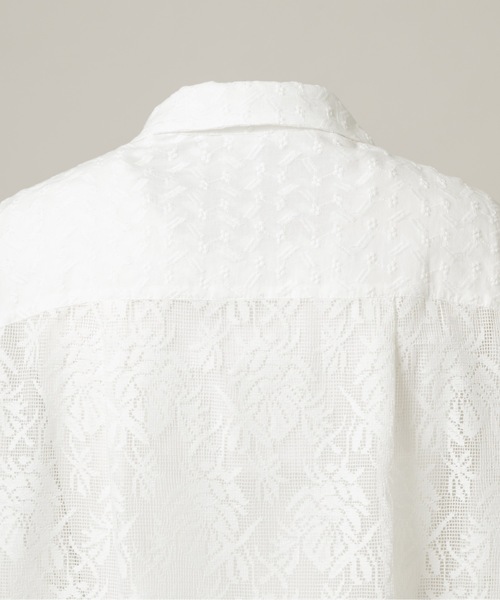 CASPER JOHN（キャスパージョン）の「Triple docking lace shirts/トリプルドッキングレースシャツ（シャツ/ブラウス・メンズ・ブラック/ホワイト・SMALL/X-SMALL/MEDIUM/LARGE）」の22枚目の写真
