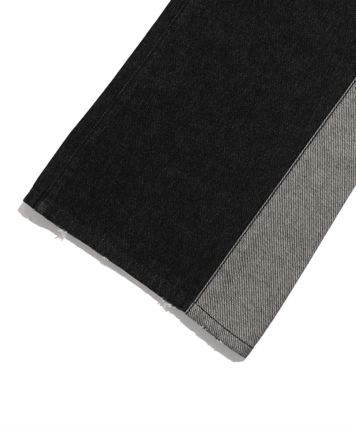 NICE GHOST CLUB(ナイスゴーストクラブ)の「SIDE PANEL BOOTSCUT JEANS_BLACK(NG2FSUD102A)(デニムパンツ・レディース・ブラック・S/M/L)」の5枚目の写真