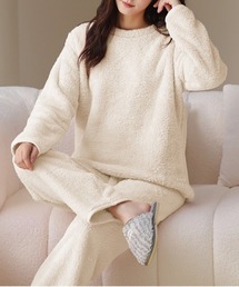 Fun & Daily（ファンアンドデイリー）の「F&D : もこもこプルオーバールームウェアセットアップ（上下セット）（ルームウェア/パジャマ）」