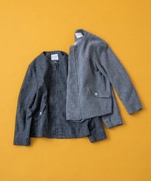 human woman | ◆リングツィードノーカラーブルゾン(ブルゾン)