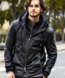 AKM（エイケイエム）の「レザーブルゾン（ブルゾン）」