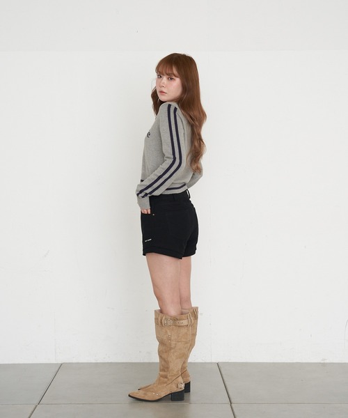 RAY CASSIN(レイカズン)の「ベルト付ロングブーツ(ブーツ・レディース・キャメル/ブラック・S/M/L)」の22枚目の写真