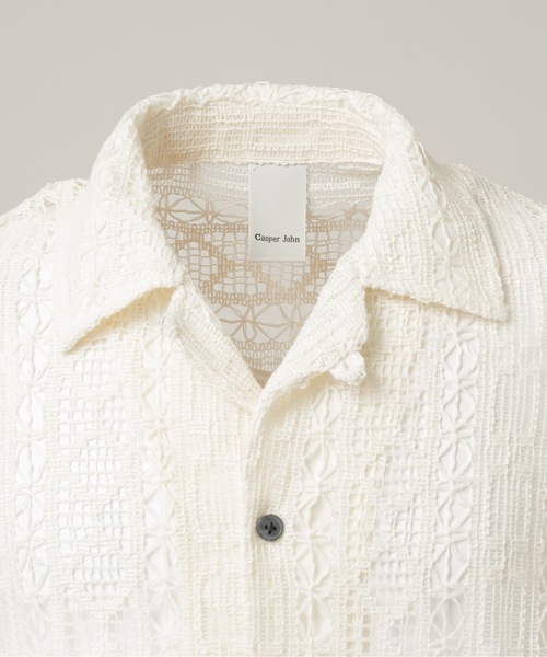 CASPER JOHN(キャスパージョン)の「Folklore lace shirts/フォークロアレースシャツ(シャツ/ブラウス・メンズ・ブラック/アイボリー・LARGE/MEDIUM/SMALL/X-SMALL)」の20枚目の写真