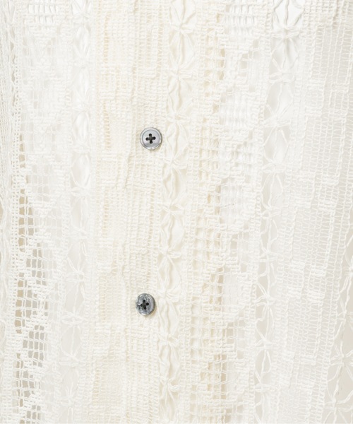 CASPER JOHN(キャスパージョン)の「Folklore lace shirts/フォークロアレースシャツ(シャツ/ブラウス・メンズ・ブラック/アイボリー・LARGE/MEDIUM/SMALL/X-SMALL)」の22枚目の写真