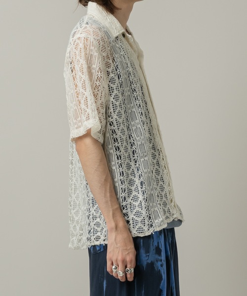 CASPER JOHN(キャスパージョン)の「Folklore lace shirts/フォークロアレースシャツ(シャツ/ブラウス・メンズ・ブラック/アイボリー・LARGE/MEDIUM/SMALL/X-SMALL)」の11枚目の写真