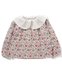 Boribon | ナインチェ・プチフルールラッフルカラー総柄Tシャツ(Tシャツ/カットソー)