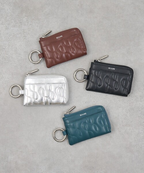Beau're(ヴュレ)の「【WEB限定】【Beau're/ヴュレ】キルティング レザーフラグメントケース(財布・レディース・シルバー/ダークグリーン/ブラック/ブラウン・フリー)」の12枚目の写真