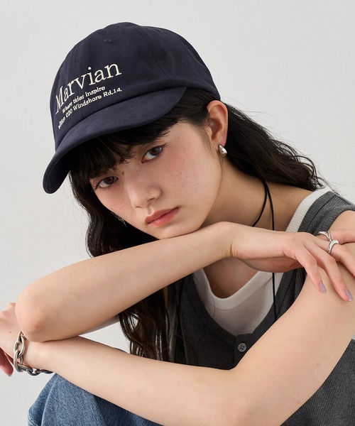 NOGLE(ノグル)の「【NOGLE/ノグル】Marvian刺繍ロゴキャップ(キャップ・レディース・ブルー/アイボリー/ネイビー/ブラウン・FREE)」の4枚目の写真