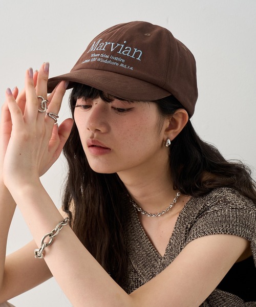 NOGLE(ノグル)の「【NOGLE/ノグル】Marvian刺繍ロゴキャップ(キャップ・レディース・ブルー/アイボリー/ネイビー/ブラウン・FREE)」の12枚目の写真