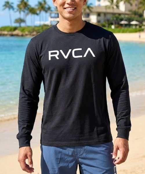 RVCA（ルーカ）の「【RVCA/ルーカ】 ESCAPE SFLT　水陸両用　UVケア　長袖　ラッシュガード・サーフロンT(水着)（ラッシュガード・レディース・ブラック/ホワイト・MEDIUM/LARGE）」の9枚目の写真