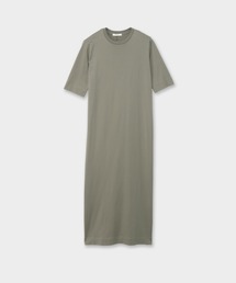 BACK-VENT JERSEY DRESS