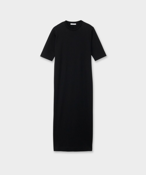 CINOH(チノ)の「BACK-VENT JERSEY DRESS(ワンピース・レディース・ブラック/カーキ・36/38)」の3枚目の写真