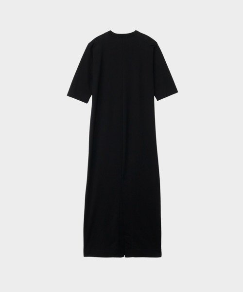 CINOH 黒 長袖 ミニワンピース サイズ38 CINOH（チノ）の「BACK-VENT JERSEY DRESS（ワンピース）」 - WEAR