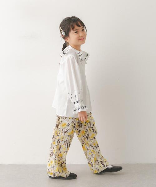 URBAN RESEARCH DOORS(アーバンリサーチドアーズ)の「『150サイズあり』フリルカラー刺繍ブラウス(KIDS)(シャツ/ブラウス・キッズ・オフホワイト/ブルー・150/135/120)」の9枚目の写真