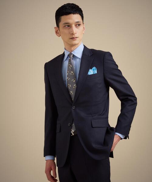 美品　タケオキクチ スーツ 上下 M〜L ウール ネイビー ビジネス　就活 セール】【Made in JAPAN】立菱（たてびし）スーツ（スーツセット