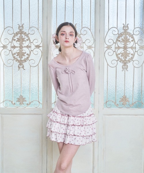 Lovilyn(ラヴィリン)の「ローズモチーフニット(ニット/セーター・レディース・ホワイト/グレー/ピンク・FREE)」の17枚目の写真