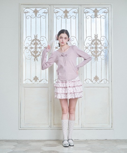 Lovilyn(ラヴィリン)の「ローズモチーフニット(ニット/セーター・レディース・ホワイト/グレー/ピンク・FREE)」の19枚目の写真