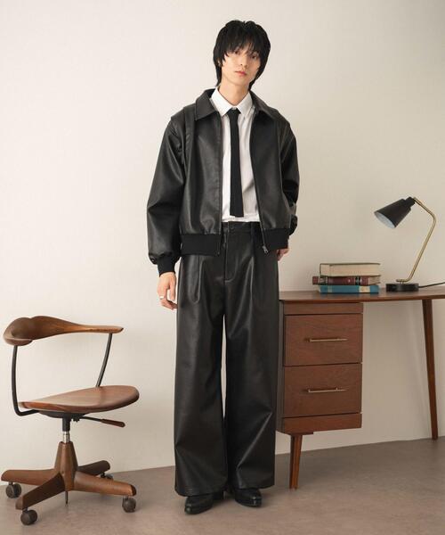 LUCY(ルーシー)の「LUCY/【26年春新作】PUタックワイドトラウザー(その他パンツ・メンズ・ブラック・LARGE/MEDIUM)」の22枚目の写真