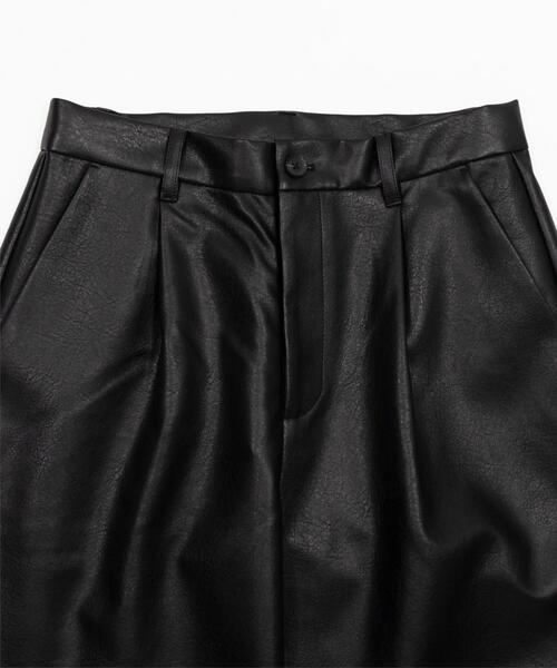 LUCY(ルーシー)の「LUCY/【26年春新作】PUタックワイドトラウザー(その他パンツ・メンズ・ブラック・LARGE/MEDIUM)」の19枚目の写真