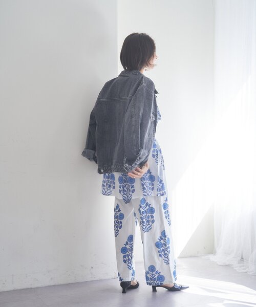 Remind me and forever(リマインドミーアンドフォーエバー)の「【nane】【India Series】フラワー柄イージーパンツ(その他パンツ・レディース・イエロー/ブルー・FREE)」の7枚目の写真