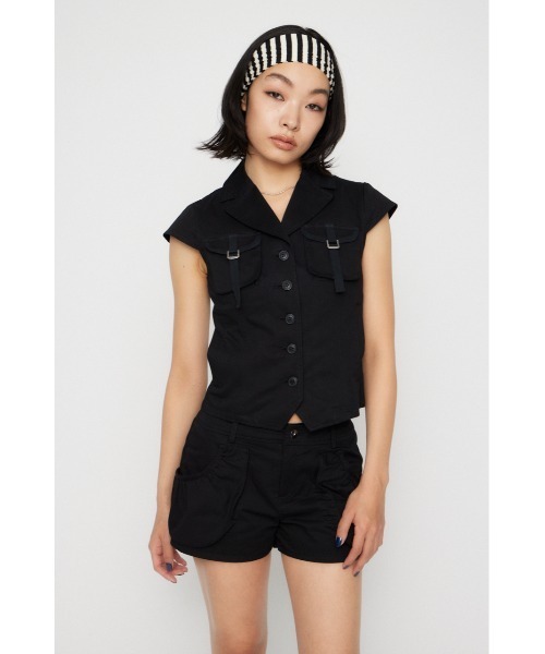 LAGUA GEM（ラグアジェム）の「POCKET COMPACT  SHIRT トップス（シャツ/ブラウス・レディース・ブラック/グレー/ベージュ・FREE）」の20枚目の写真