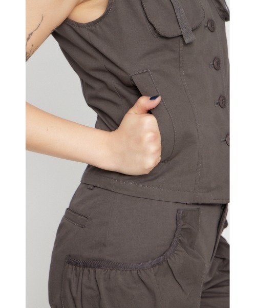 LAGUA GEM（ラグアジェム）の「POCKET COMPACT  SHIRT トップス（シャツ/ブラウス・レディース・ブラック/グレー/ベージュ・FREE）」の16枚目の写真