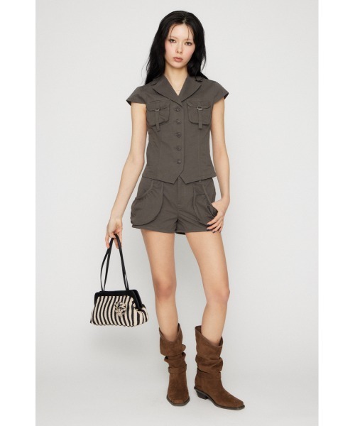 LAGUA GEM（ラグアジェム）の「POCKET COMPACT  SHIRT トップス（シャツ/ブラウス・レディース・ブラック/グレー/ベージュ・FREE）」の15枚目の写真