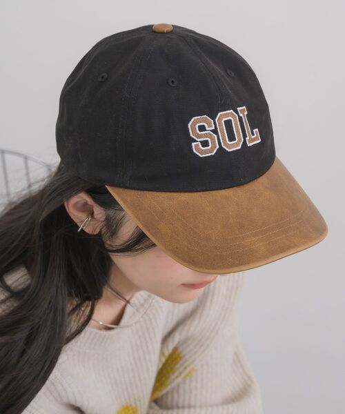 RETRO GIRL（レトロガール）の「バイカラーキャップ（キャップ・レディース・ブラック/オフホワイト・ONE SIZE）」の2枚目の写真