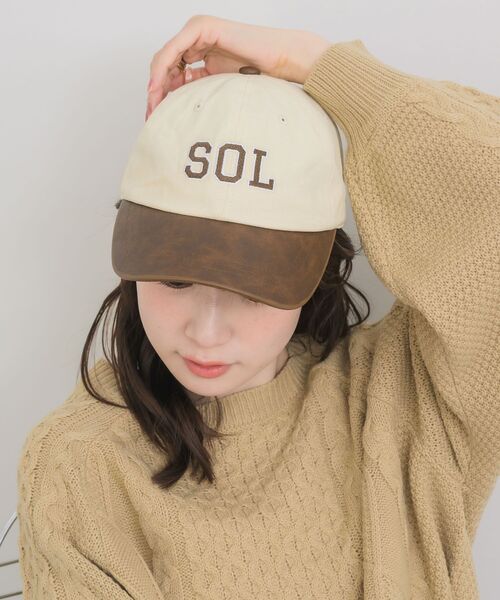 RETRO GIRL（レトロガール）の「バイカラーキャップ（キャップ・レディース・ブラック/オフホワイト・ONE SIZE）」の4枚目の写真