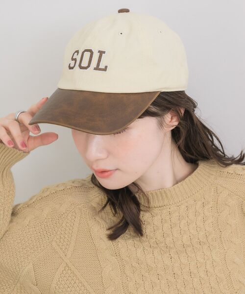 RETRO GIRL（レトロガール）の「バイカラーキャップ（キャップ・レディース・ブラック/オフホワイト・ONE SIZE）」の5枚目の写真