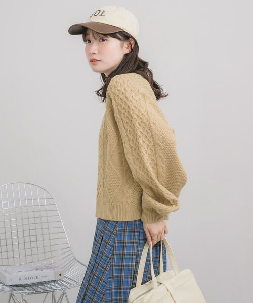 RETRO GIRL（レトロガール）の「バイカラーキャップ（キャップ・レディース・ブラック/オフホワイト・ONE SIZE）」の10枚目の写真