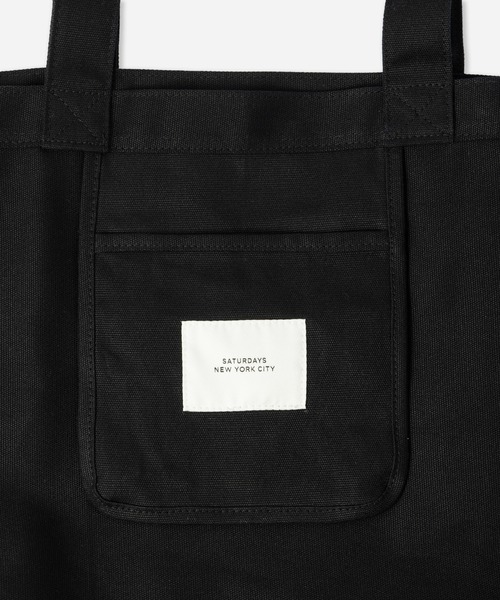 Saturdays NYC(サタデーズ ニューヨークシティ )の「Established USA Tote Bag(トートバッグ・メンズ・オリーブ/ブラック/ホワイト・FREE)」の4枚目の写真