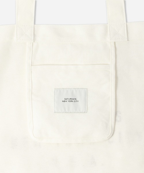 Saturdays NYC(サタデーズ ニューヨークシティ )の「Established USA Tote Bag(トートバッグ・メンズ・オリーブ/ブラック/ホワイト・FREE)」の5枚目の写真