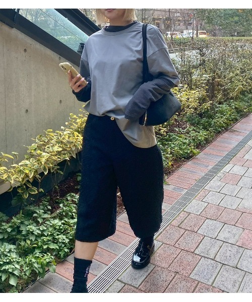 LE CIEL BLEU(ルシェルブルー)の「ツイードバミューダショーツ / Tweed Bermuda Shorts(その他パンツ・レディース・ブラック/アイボリー・34/36/38)」の22枚目の写真