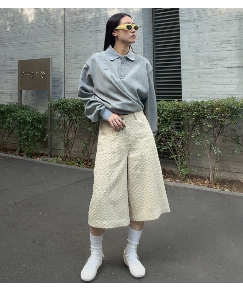 LE CIEL BLEU(ルシェルブルー)の「ツイードバミューダショーツ / Tweed Bermuda Shorts(その他パンツ・レディース・ブラック/アイボリー・34/36/38)」の19枚目の写真