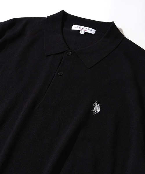 U.S. POLO ASSN.(ユーエスポロアッスン)の「【U.S. POLO ASSN./ユーエスポロアッスン】接触冷感 ワンポイントロゴ刺繍 半袖ニットポロシャツ(ポロシャツ・メンズ・オフホワイト/ブラック/ネイビー・LL/M/L)」の17枚目の写真