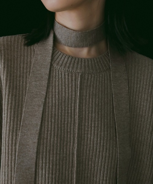 Slit Rib Knit（ニット/セーター）｜anuke（アンヌーク）の