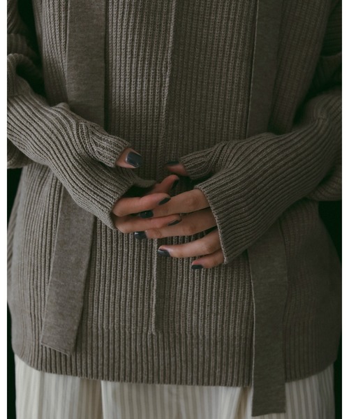 Slit Rib Knit（ニット/セーター）｜anuke（アンヌーク）の