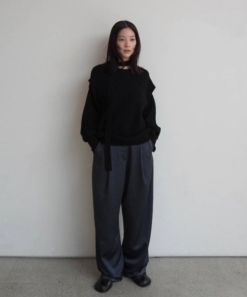 Slit Rib Knit（ニット/セーター）｜anuke（アンヌーク）の