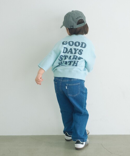 FRUIT OF THE LOOM(フルーツオブザルーム)の「<FRUIT OF THE LOOM×PEANUTS>スウェット 5分袖 / キッズ 110cm-130cm(Tシャツ/カットソー・キッズ・ダークグレー/ライトブルー/オフホワイト・110cm/120cm/130cm)」の7枚目の写真
