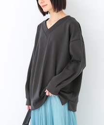 【UVカット】前後Vネックダンボールスウェット