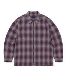 thisisneverthat(�f�B�X�C�Y�l�o�[�U�b�g)��Nep Check Zip Shirt(�V���c/�u���E�X)