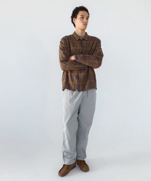 thisisneverthat(ディスイズネバーザット)の「Nep Check Zip Shirt(シャツ/ブラウス・メンズ・ブラック/バーガンディー/ブラウン・L/M/S/XL)」の8枚目の写真